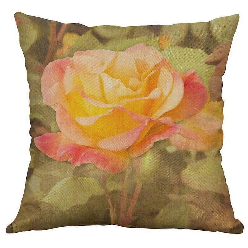 ヴィンテージフラワーコットンリネンソファウエストクッションカバー枕カバー家の装飾デザイン1800jpjcjh