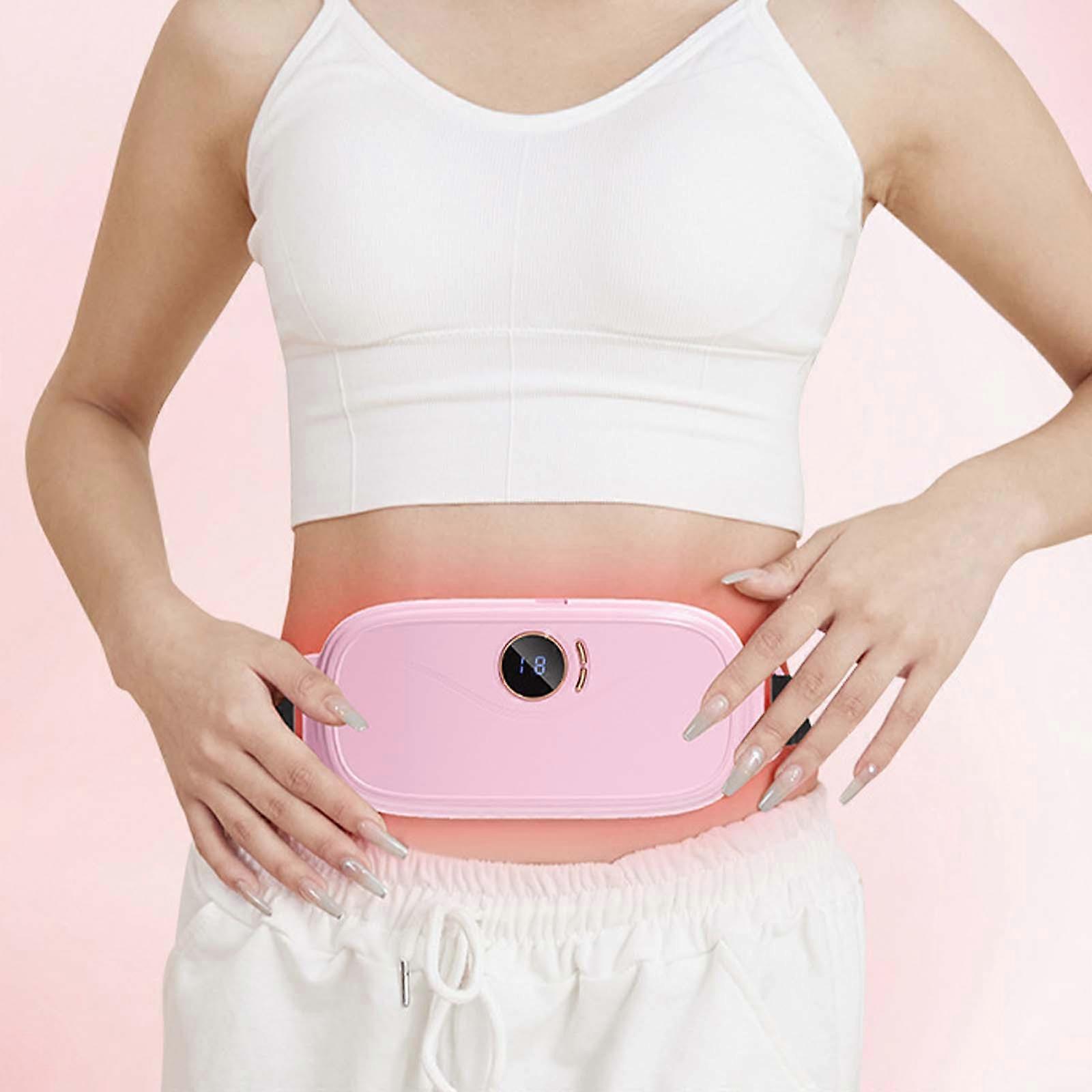 Portable Heating Pad Heating Pad For With 3 Heat Mode And 4 Vibration Massage Modes Portable Electric Fast Heating Wrap Belt For Women FLYE2848