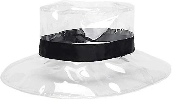Chapeau De Soleil Transparent PVC Pour Femme – Tour De Tête 56-58 Cm, Imperméable, Léger, Pour Randonnée, Plage, Voyage
