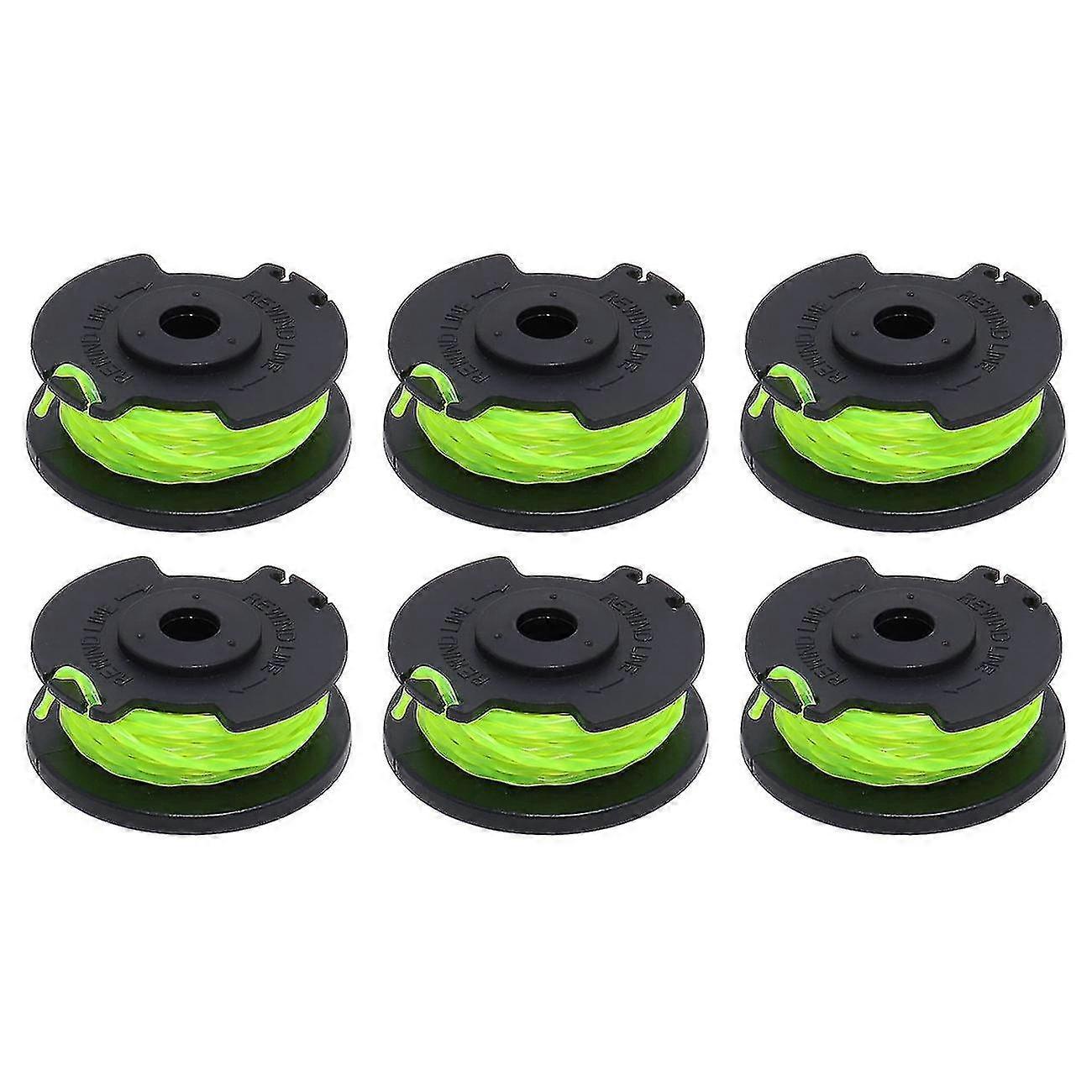 6 Pack Rac143 String Trimmer Replacement Spool Line For Ryobi 36v