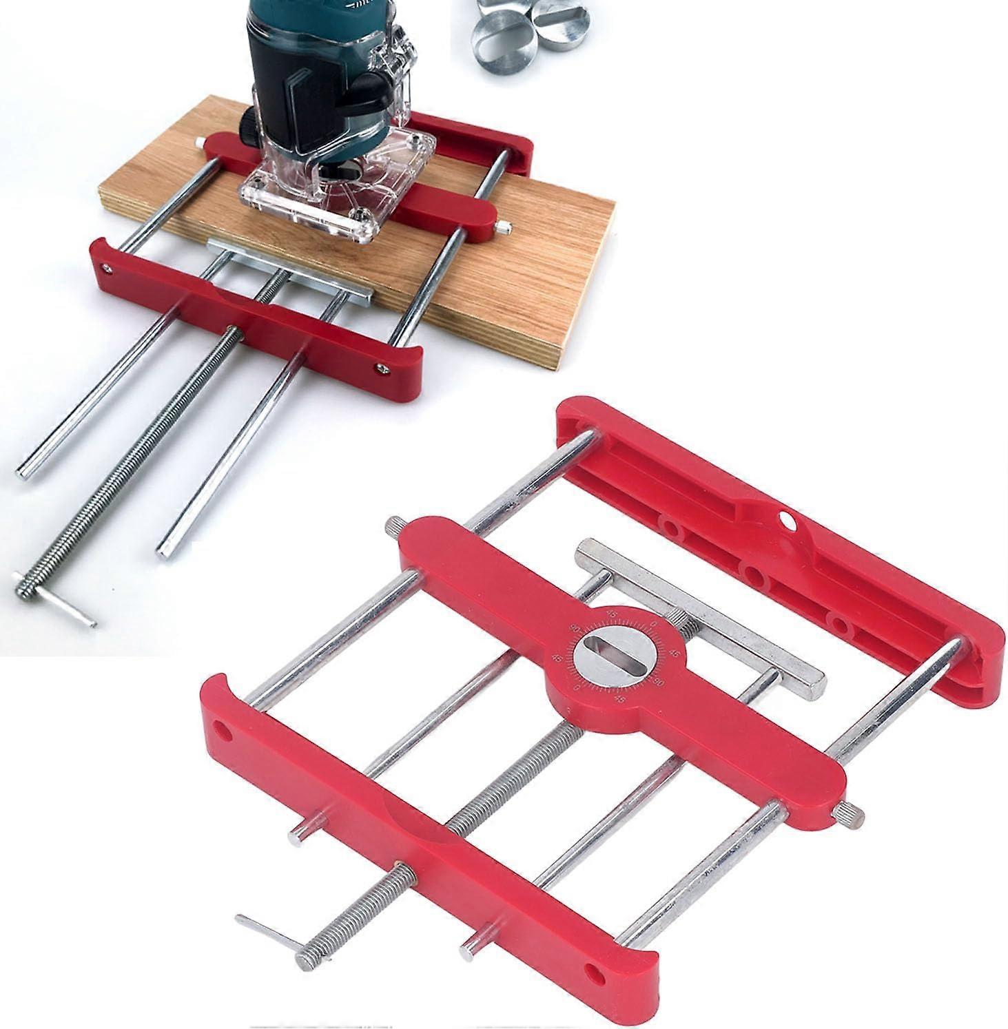 Mortise and Tenon Jig for Router, Self Centering Dowel Jig, Punch Locator, Drill Guide, Elliptical Drilling Jig for Woodworking, Lathe System Kit