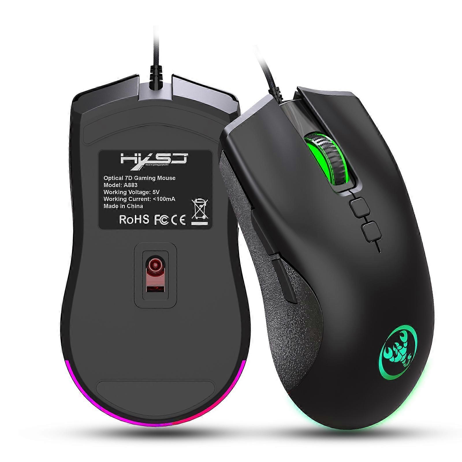 HXSJ A883 Mechanical Gaming Wired Mouse