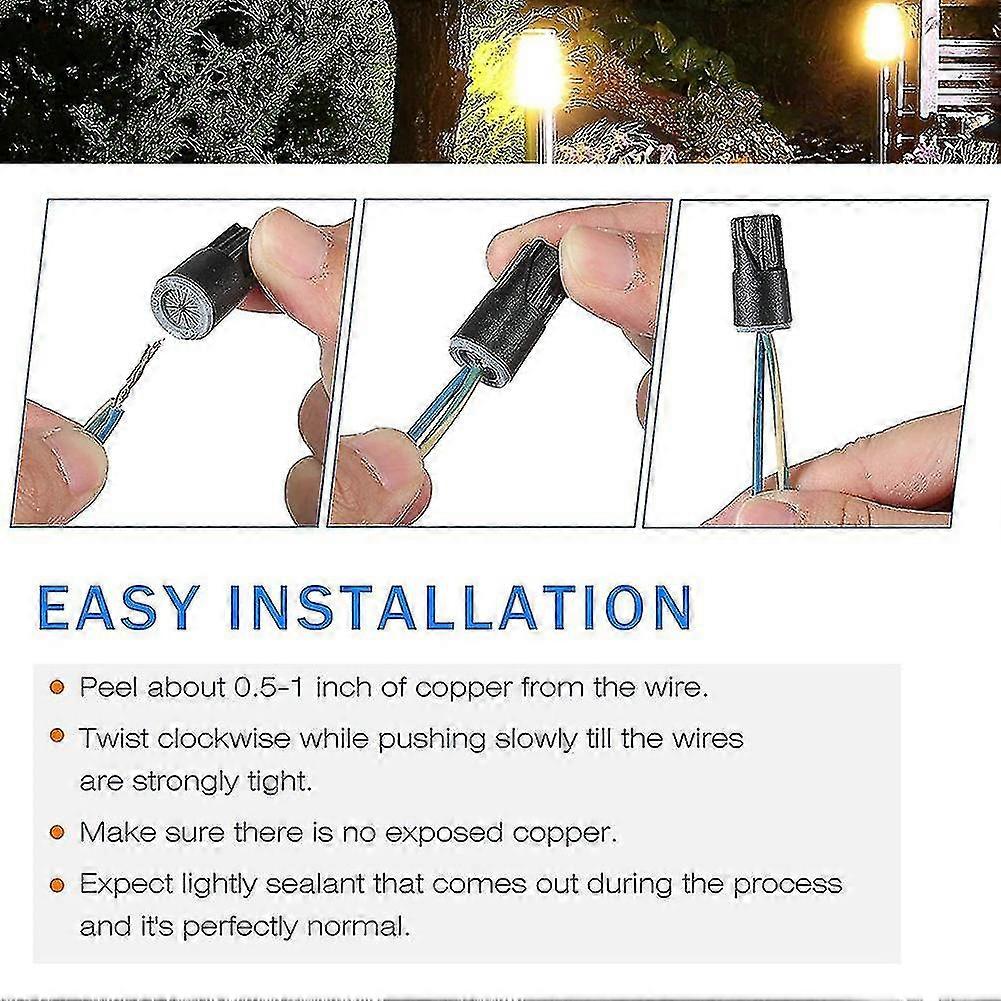 Waterproof Electrical Nuts Caps For Led Landscape (50pcs)