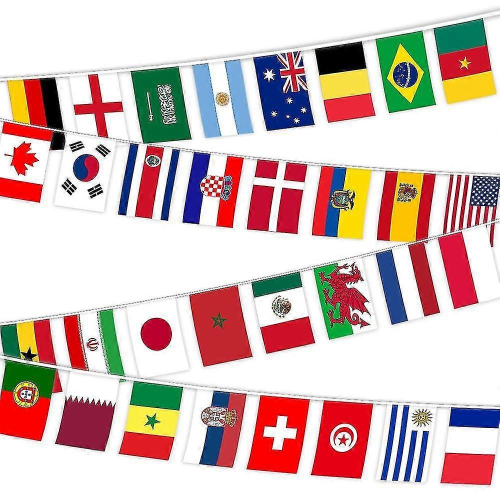 14X21cm string flags 32 countries grand opening party events world cup flag pulling z19835