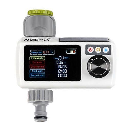 YUGE Solar Automatic Watering Timer Garden Smart Irrigation Controller
