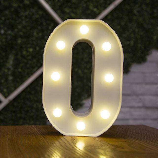 JWL-2PCS Luxury Alphabet Letter LED Lights Luminous Number Lamp (2pcs can be matched at will. Please leave a message and let me know)