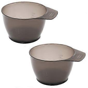2 Pieces Hair Color Bowl Hair Dye Bowl Hair Color Mixing Bowls Plastic Color Mixing Tint Bowls Hair Dyeing Coloring Diy Oil Treatments Tools For Salon