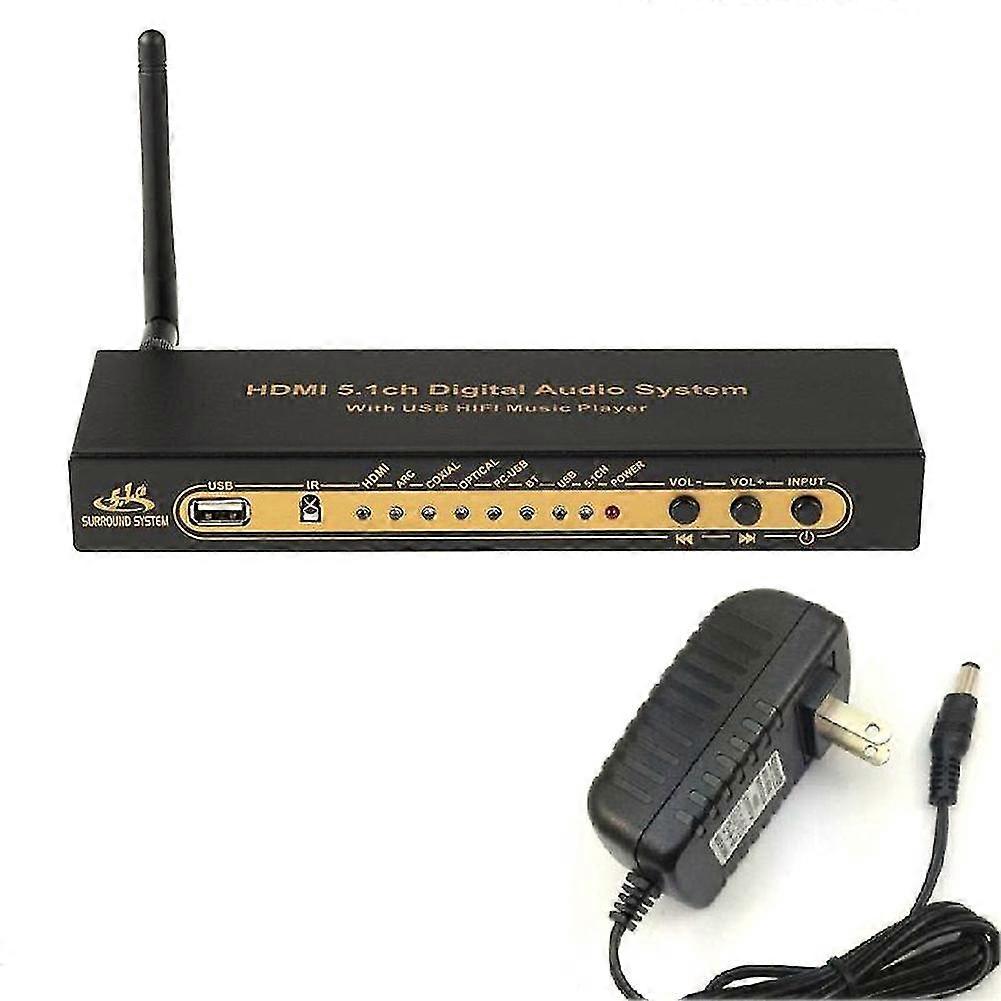 HD851BT DTS Ac3 5.1 Audio Converter Decoder Extractor 4K Arc Spdif Coxial optisk splitter med Bluetooth-US-kontakt