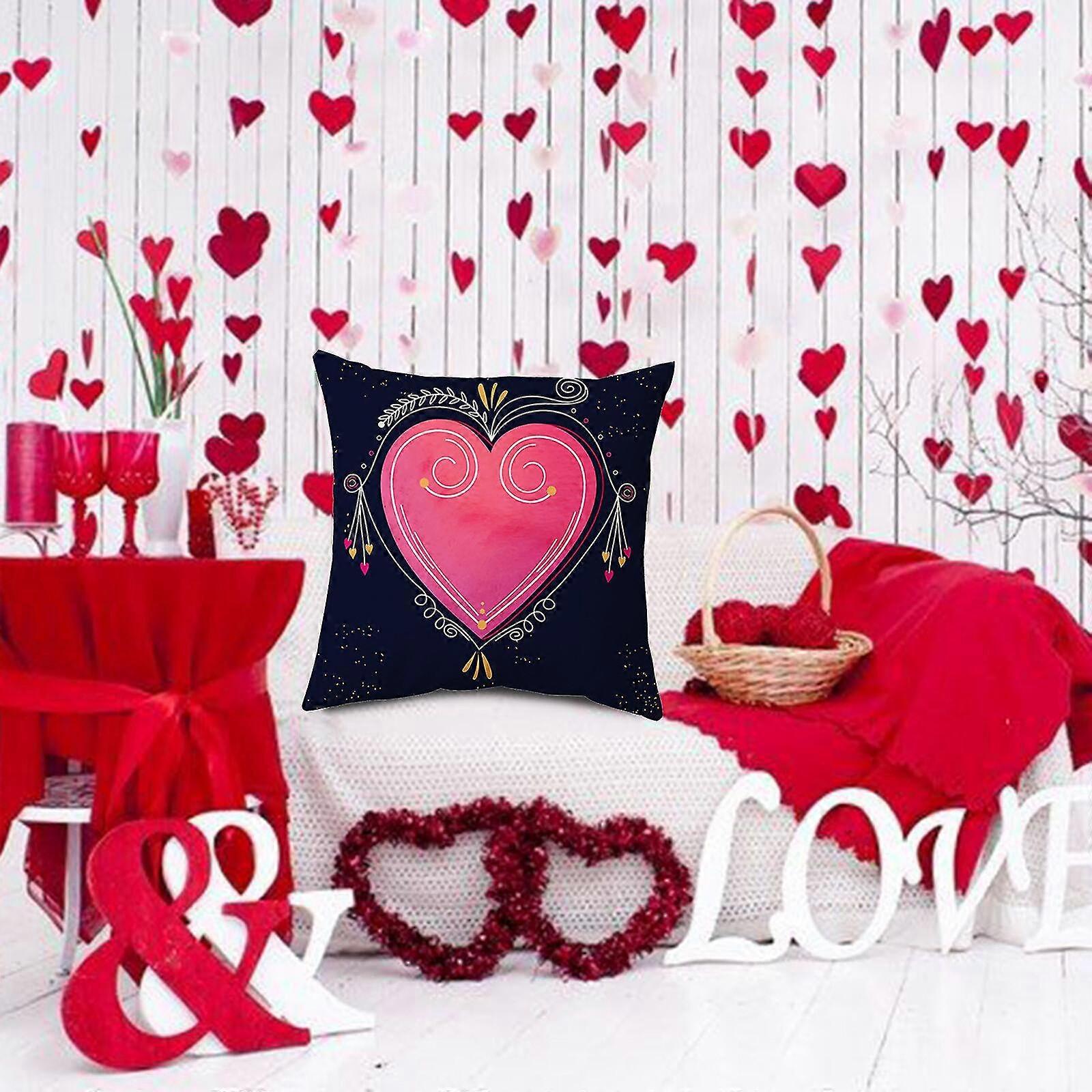 Valentine's Day Soft And Comfortable Peach Leather Pillow Material