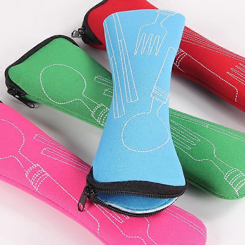 4PCs Tableware Bag Washable with Zipper