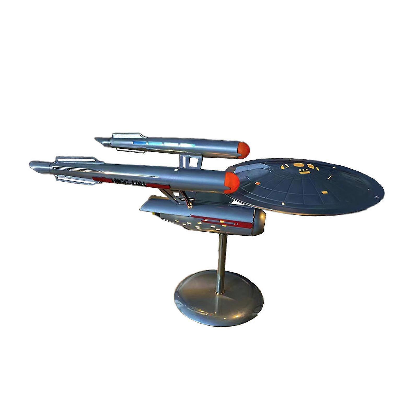Star Trek U.s.s. Enterprise 1:1000 Scale Model Kit With Light-up Bridge, Impulse Engines And Nacelle Warp Engines - SNNGV