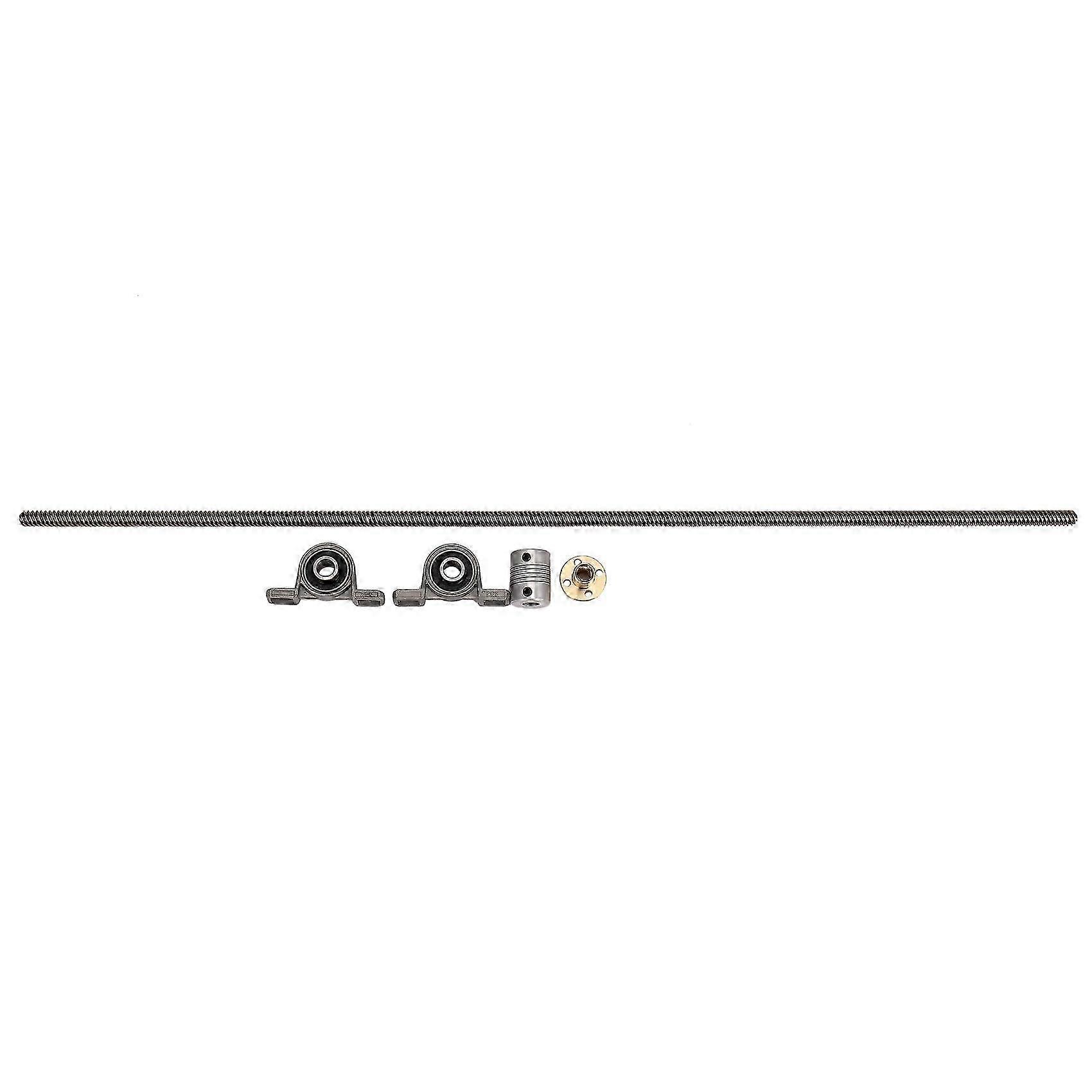 Exquisite T8 8mm 500mm Lead Screw Rod with Nut Pillow Block Mounted CNC Set For 3D Printer