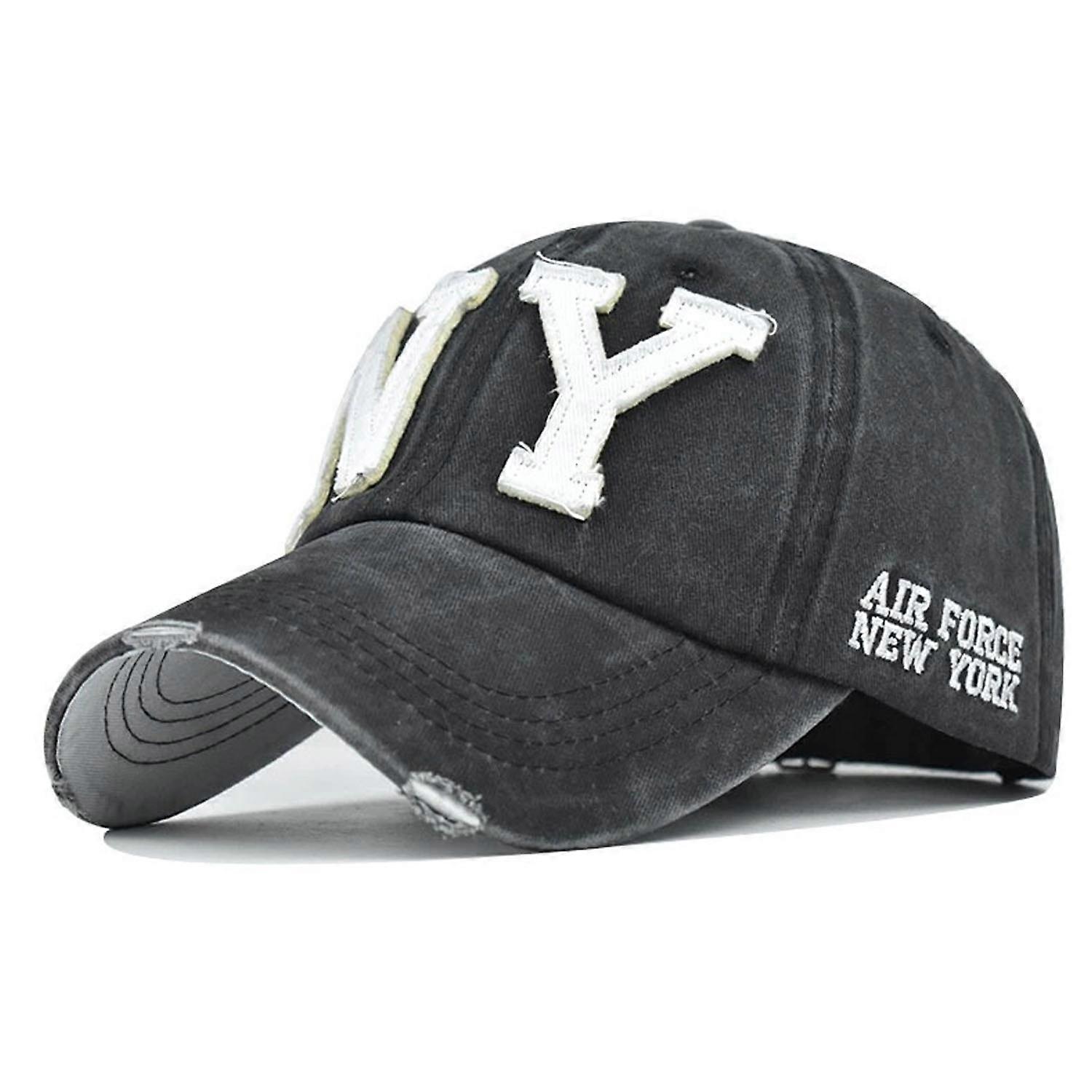 Dark gray alphabet cap