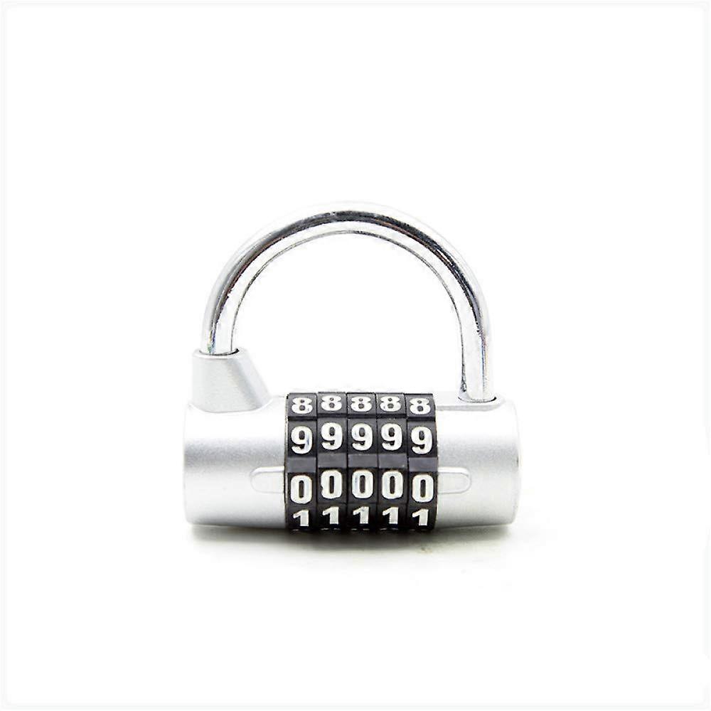 Large size five 5digit code lock, gym cabinet padlock, club dormitory door antitheft code padlock