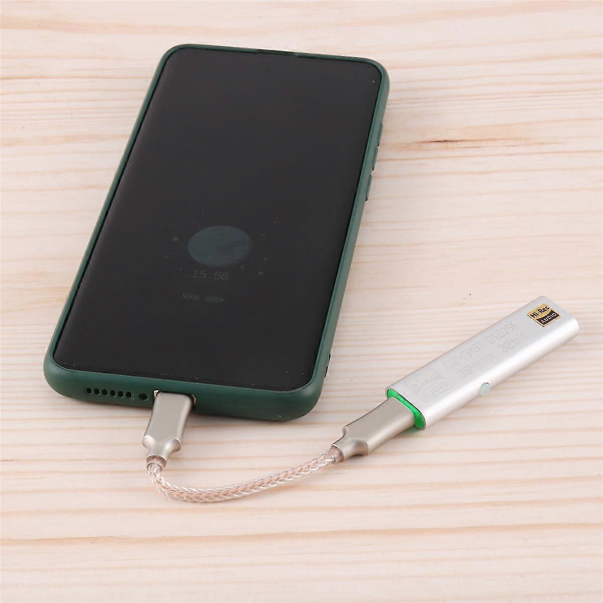 TYPE C to 3.5MM DSD256 for Android Headphone Amplifier Adapter DAC Portable USB Logic Hifi for Ios