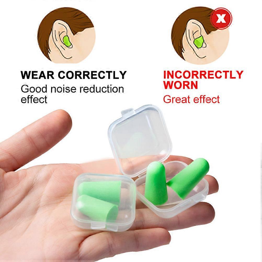 2 Pairs Soft Ear Plugs Sleeping Anti Noise Earplugs Sound Insulation Ear Protection Earplugs
