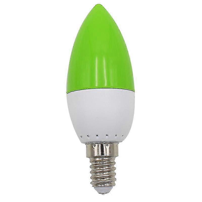 E14 Led Color Candle Tip Bulb, Color Candle Light, Green (tangling)