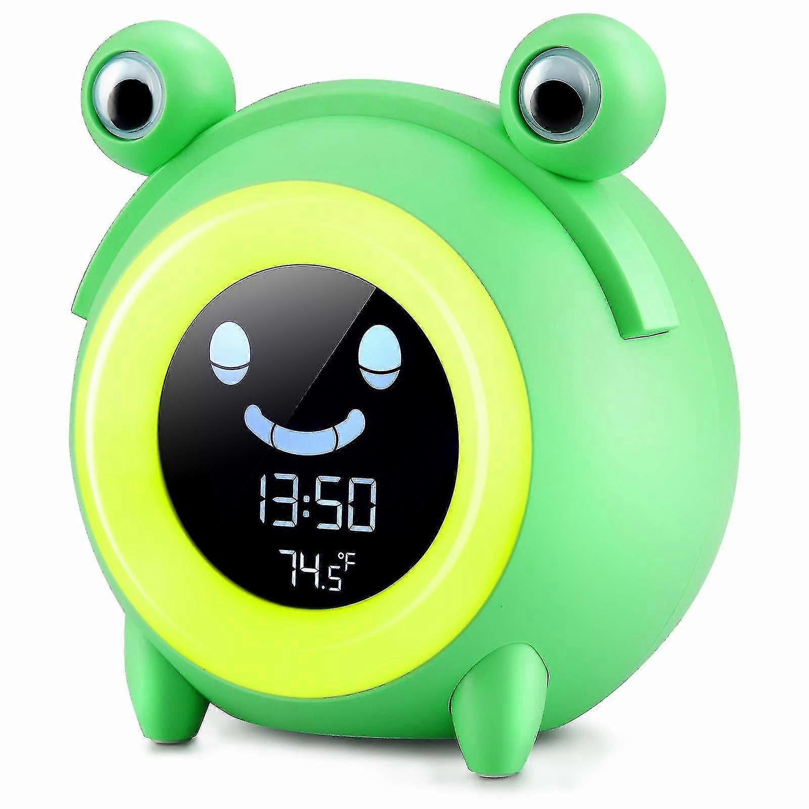 Kids Alarm Clock, Children Sleep Training Alarm Clock, Wake Up Light Digital Clock, Sleep Trainer Night Light, Nap Timer Snooze Function With 5 Colou