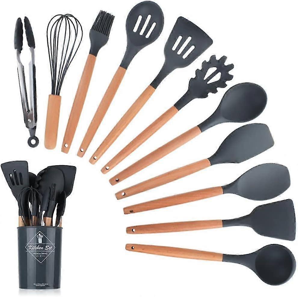 Kitchenware Set Silicone Kitchenware Set Kitchenware Set (grey)