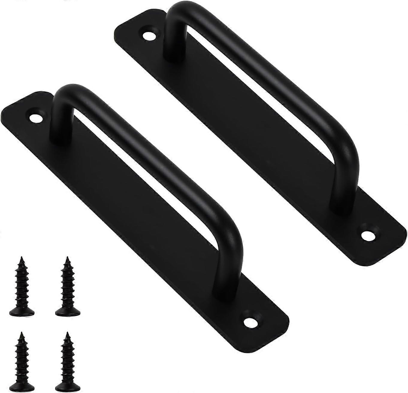 2 Pack Barn Door Pulls, Solid Sliding Door Handle with Screws, Aluminum Alloy Interior Door Handles