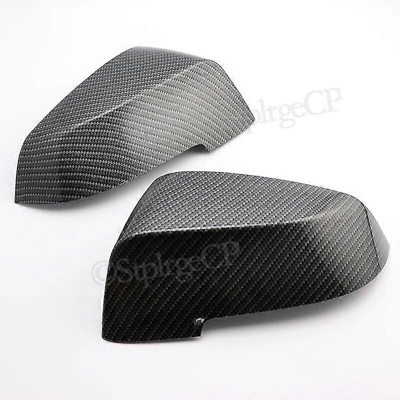 For Bmw 5 Series Carbon Fiber Pattern Rear View Mirror Cover F10  F11  F18 2014-2016 Modified Replacement Rear View Mirror Shell