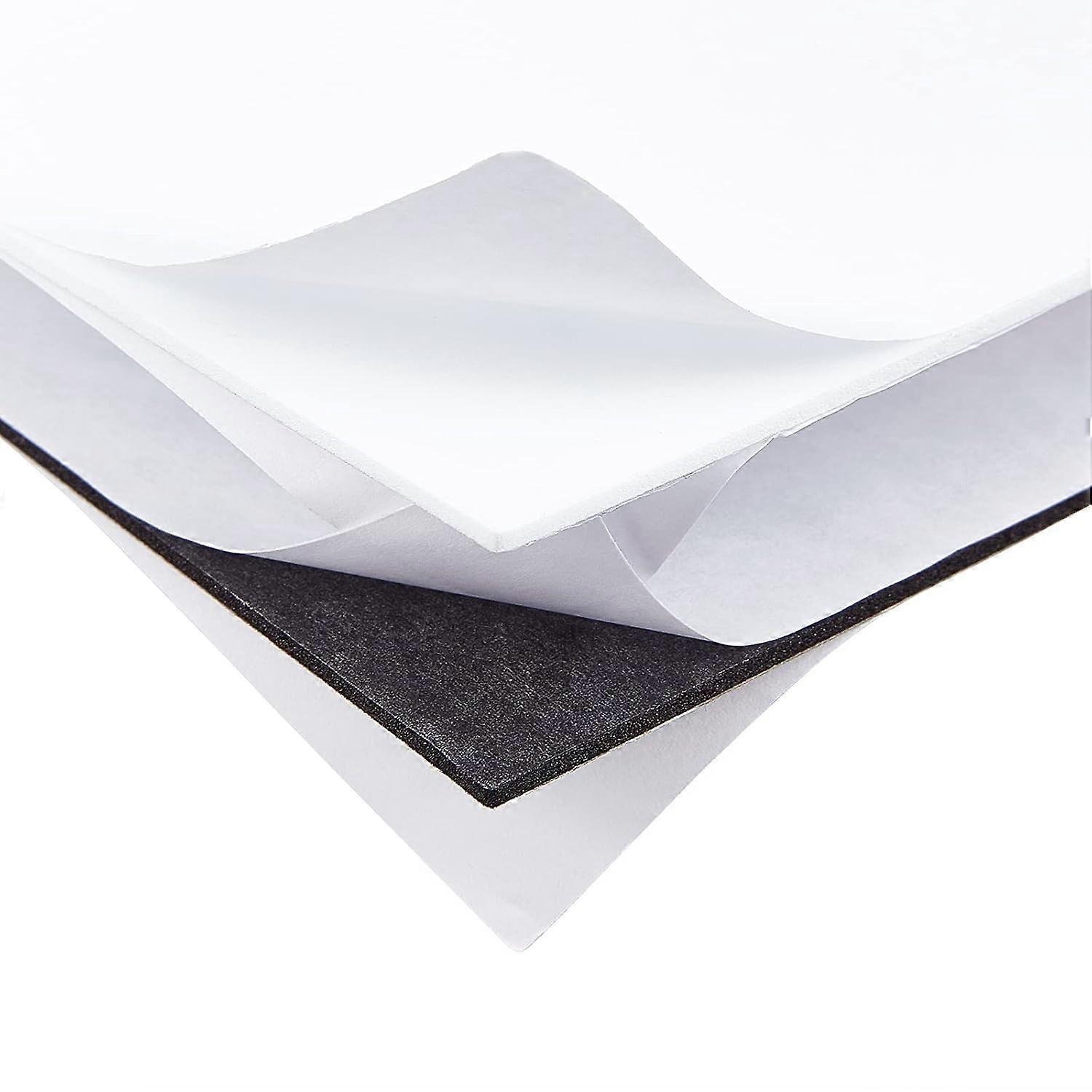 24 Sheets 5.9x3.9" Black White Sticky Foam Sheets 2mm Thick Double Sided Adhesive Foam Sheets Dual-Adhesive Foam Sheets for Scrapbooking