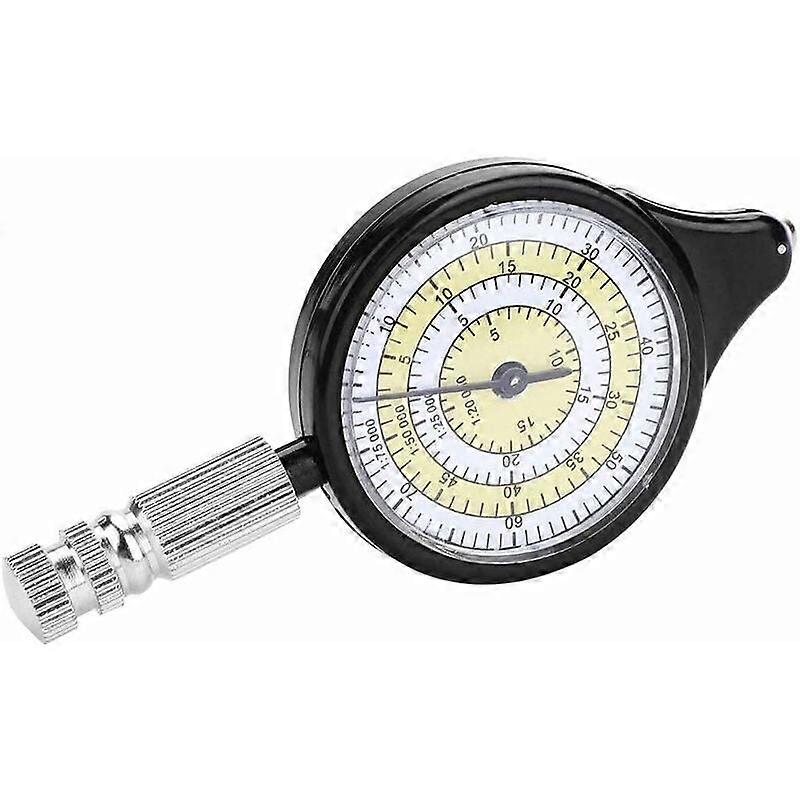 XHX Measure Map, Mini Outdoor Map Measuring Distance Caculator Mapping Tool Metal Wheel