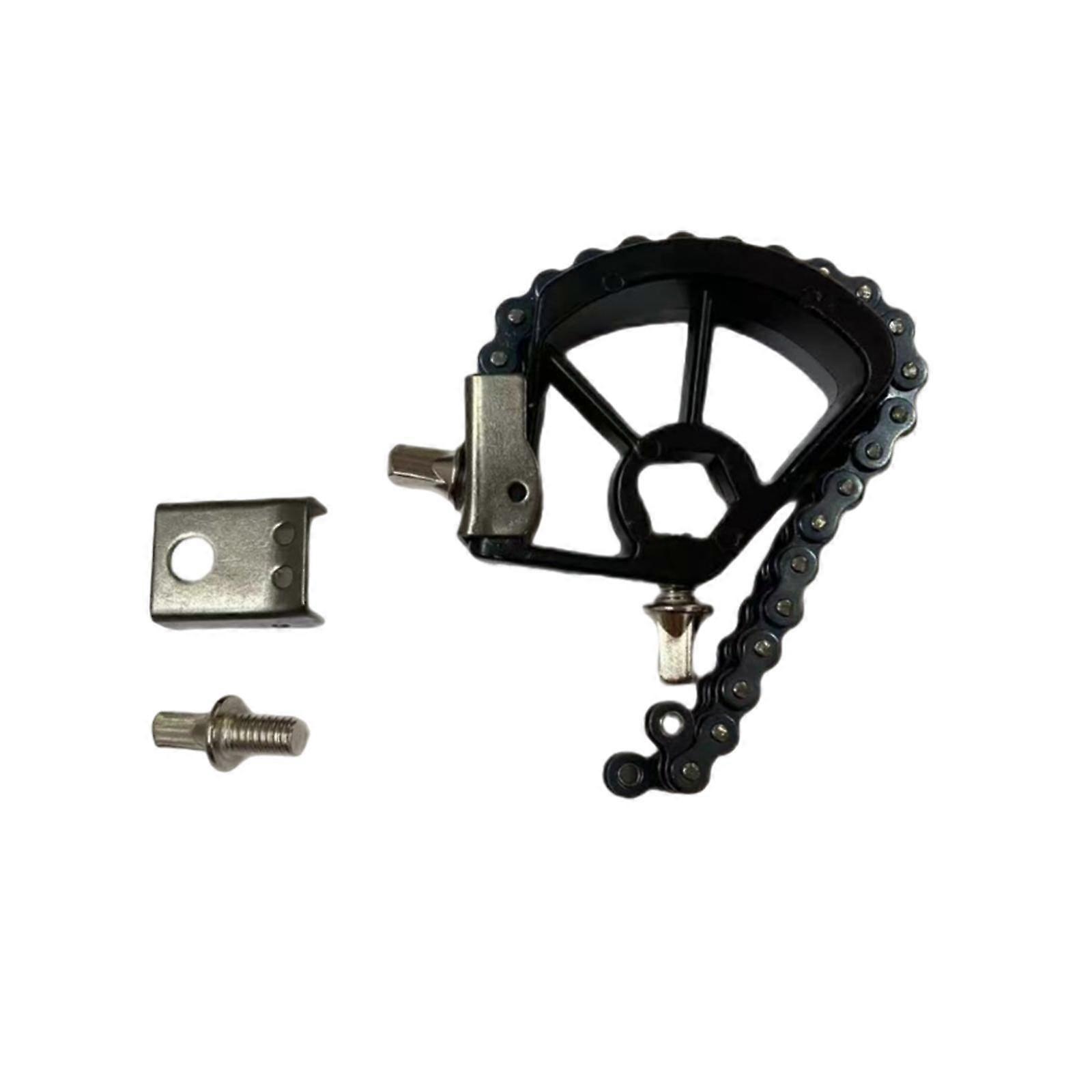 Single Pedal Double Chain Easy to Install Stable Convenience Useful Drum Kit black