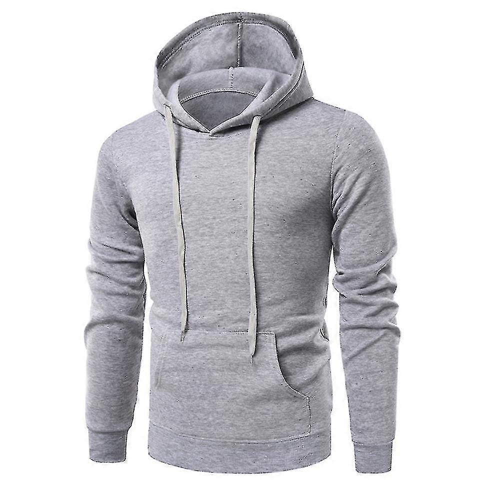 menns vanlig slank passform hette langermet genser uformelle pullover topper