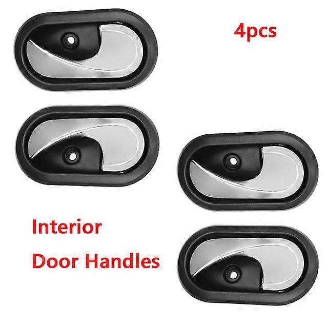 4/2/1pcs Car Interior Door Handles Inside Inner Door knob 8200733848 8200733847 For 2012 2016 Duster Renault Logan Dacia Sandero|Interior Door Handles