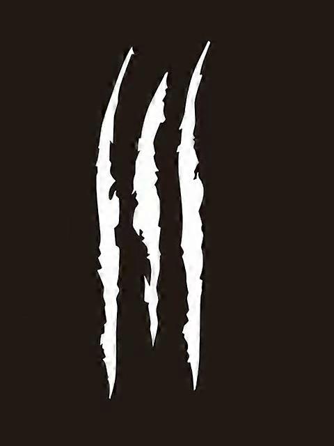 1/2pcs Car Stickers Reflective Monster Claw Marks Scratches Stripes Markers Car Headlight Decals Dinosaur Raptor Scratches Decor