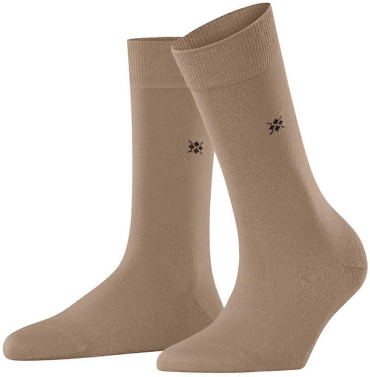 Burlington Bloomsbury Socks - Camel Brown