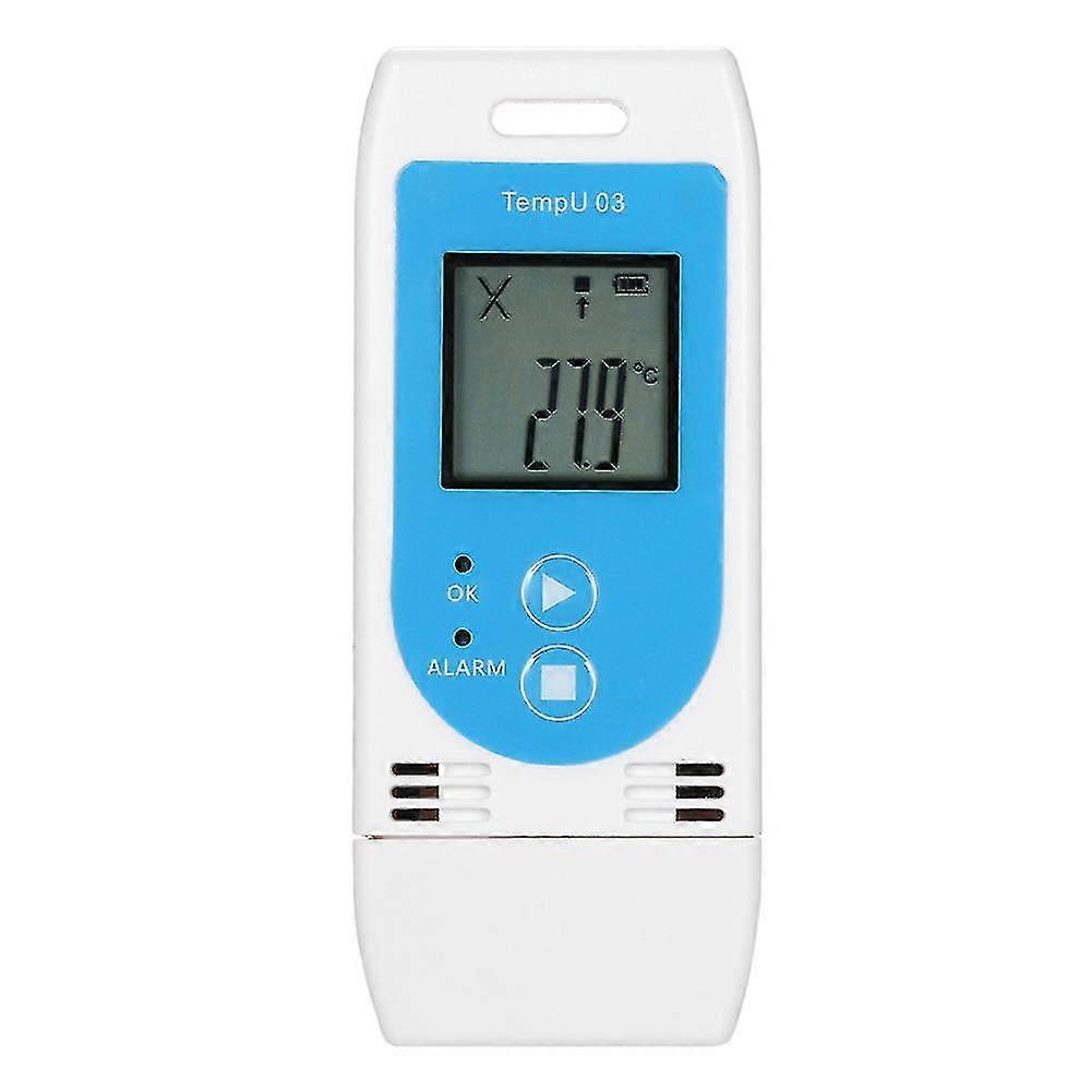 Usb Temperature Humidity Recorder Temperature Data Logger Digital Display Reusable Recording Pdf Csv