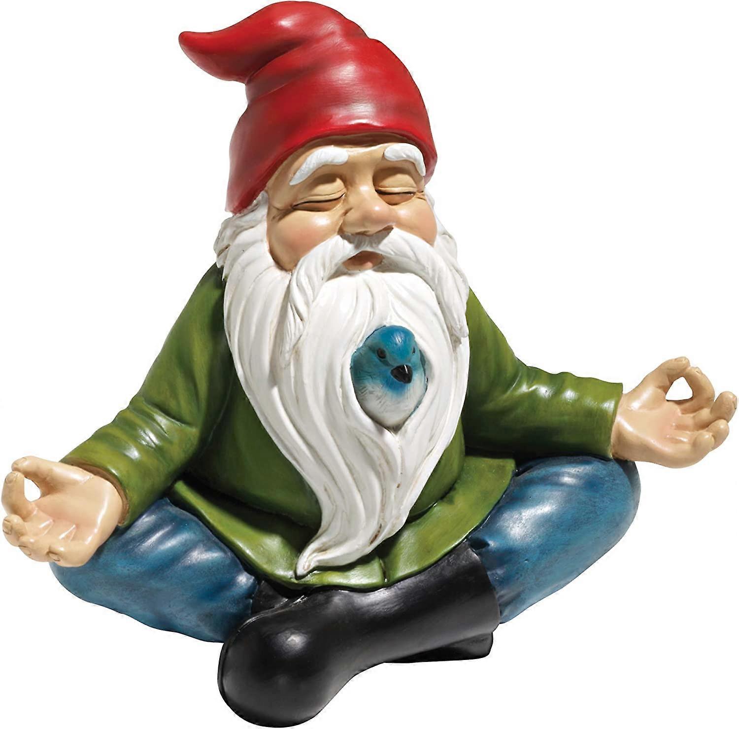 Zen Garden Gnome Statue, 14cm, Polyresin, Full Color Palette