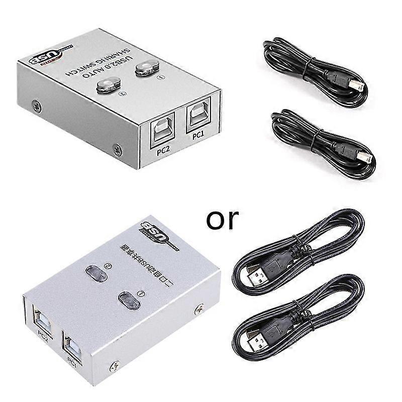 Usb Printer Sharing Device Data Transfer Splitter Auto Switch Hub 2 In 1 Out