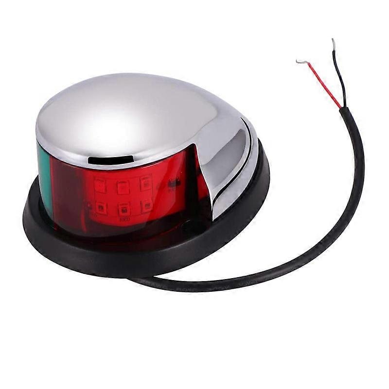 1Pcs 12V Navigation Lights LED Alloy Bow Light Marine Boat LED Red Green Pontoons Sailing Signal Li