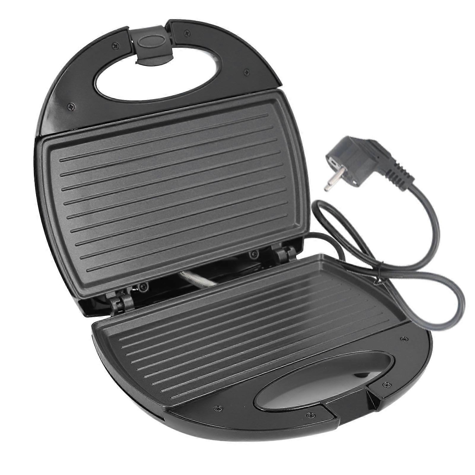 Sandwich Maker Stainless Steel Anti Stick Double Sided Heating Overheating Protection Indicator Light Panini Press Maker for Breakfast