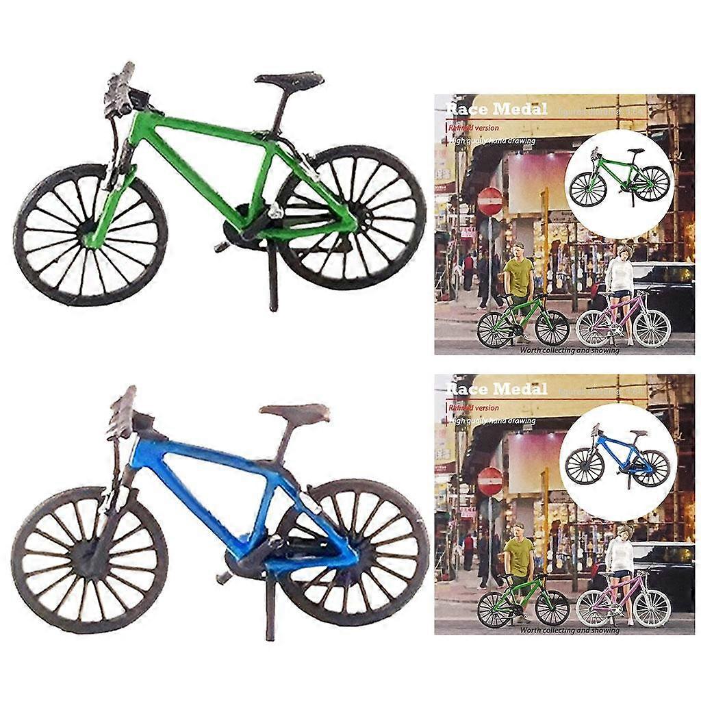 2 Pieces 1:64 Mini Scene Model MTB Diorama S Scale