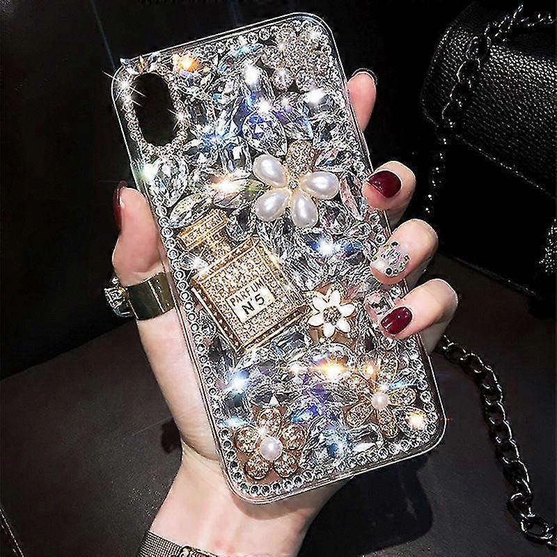 Shiny Moda Telefon Shell este potrivit pentru iphone 11 12 13 Pro Max Rhinestone