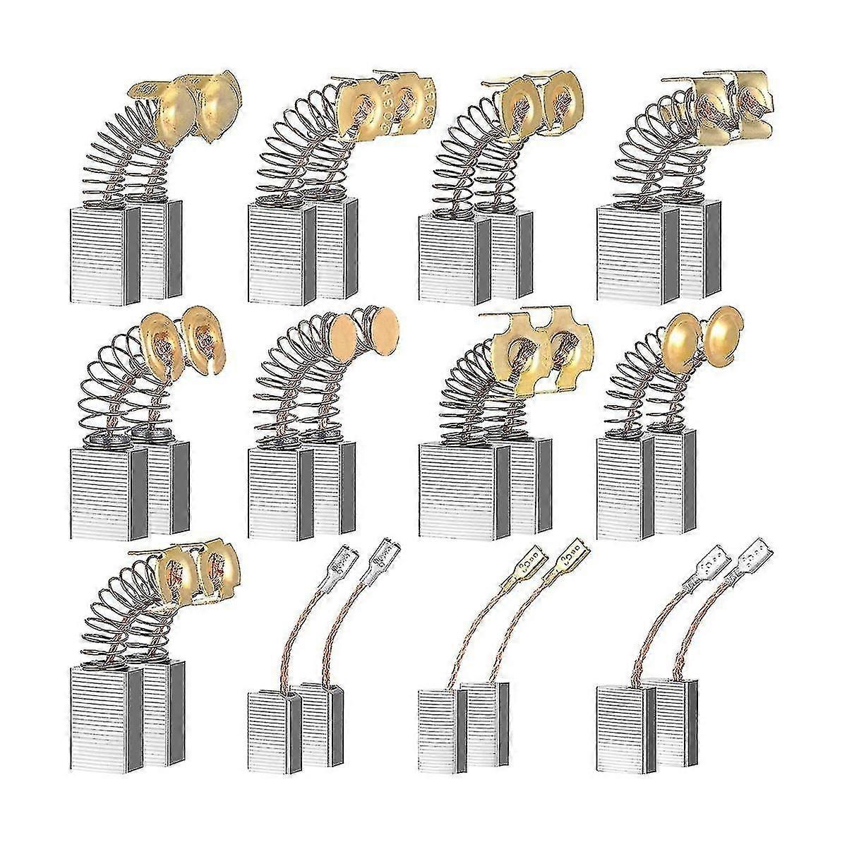 24 Pcs Electric Motor Brushes Carbon Brushes Replacement Part For Repair 12 Different Sizes