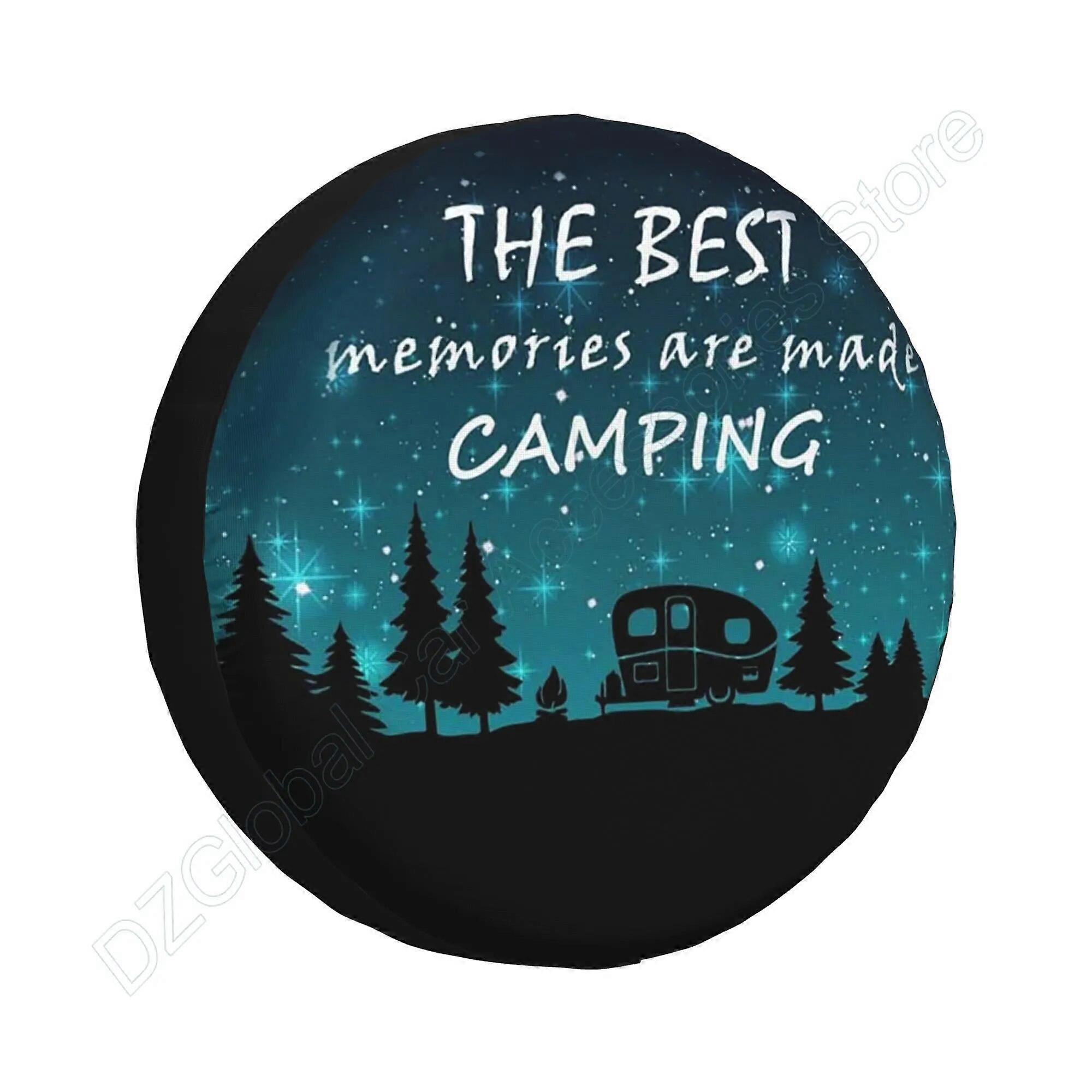 En İyi Anılar Yedek Lastik Kapağı Tekerlek Koruyucuları Lastik Kapakları Römork Rv SUV Kamyon Camper 14 15 16 17 İnç için Jant Kapakları