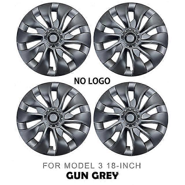 4PCS for Tesla Model 3 18 Inch Hub Cap Car Replacement Wheel Cap Automobile Hubcap Full Cover Accessories 2021 2022 shry