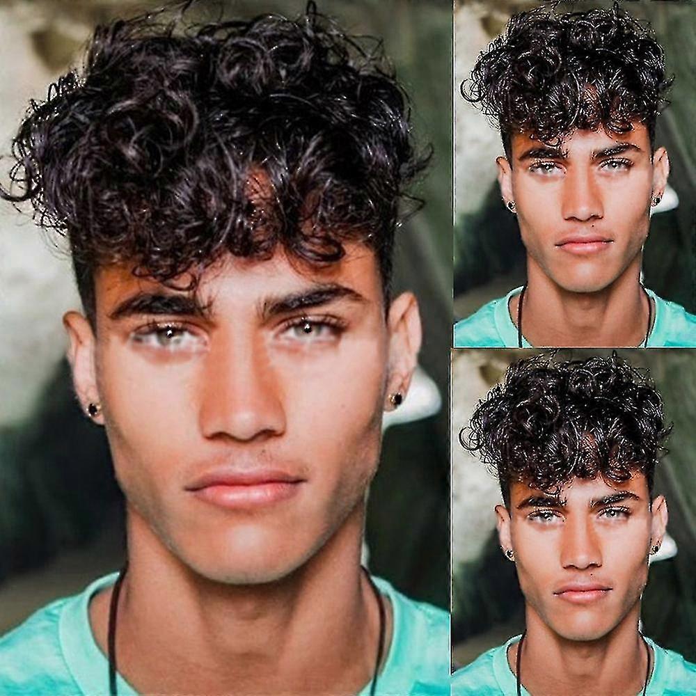 Parrucche corte ondulate a parrucca intera per capelli