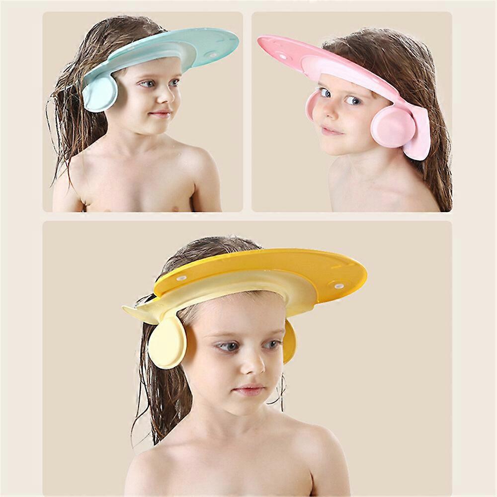 Baby Shampoo Cap Waterproof Ear Protector Hat Adjustable Bath Shower Cap