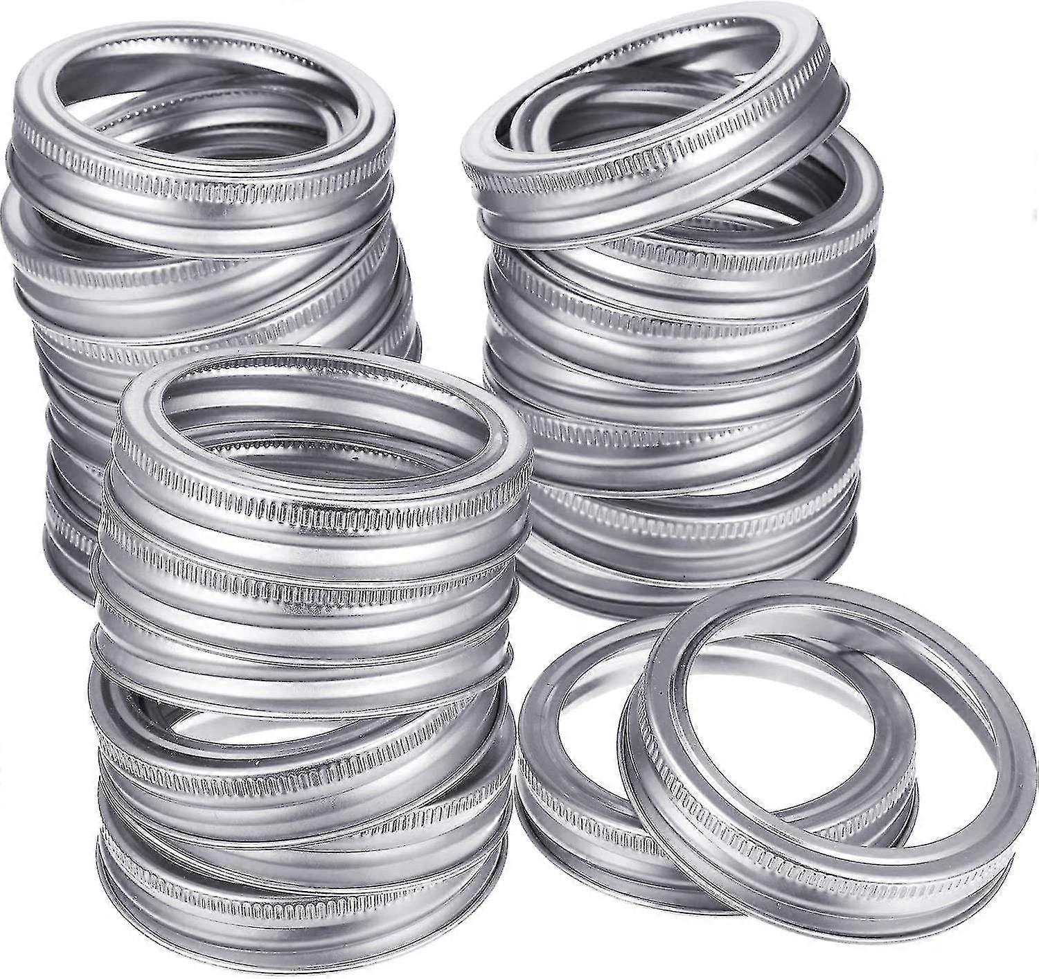Regular Mouth Can Replacement Metal Ringsilver24pcs