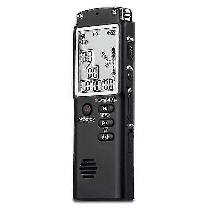 Digital Voice Recorder Usb Professional 96 Hour Voice Recorder With Wav Mp3 Player-32gb(black)