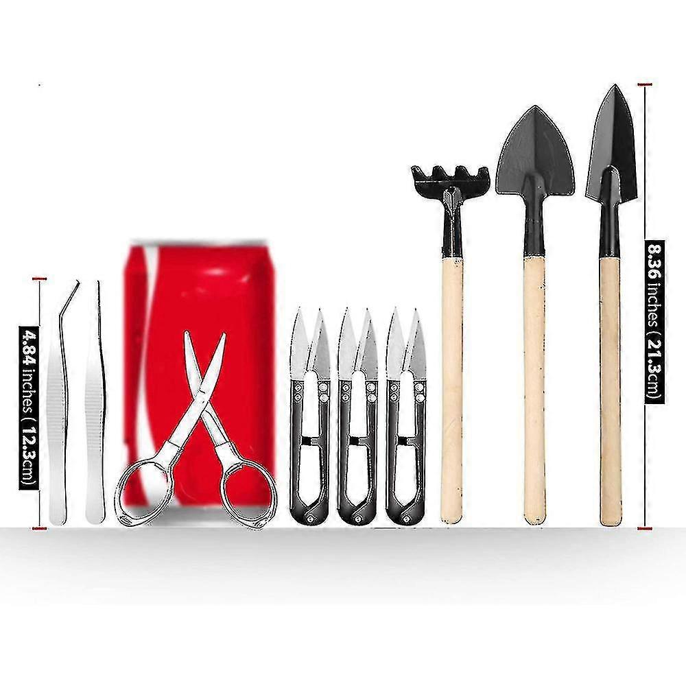 9 Pcs Bonsai Tools With Soil Moisture Meter, 3-in-1 Moisture