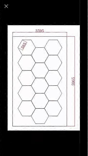GE8088 Popular Design Car Care Detailing Workshop Led Hexagonal Wall Light