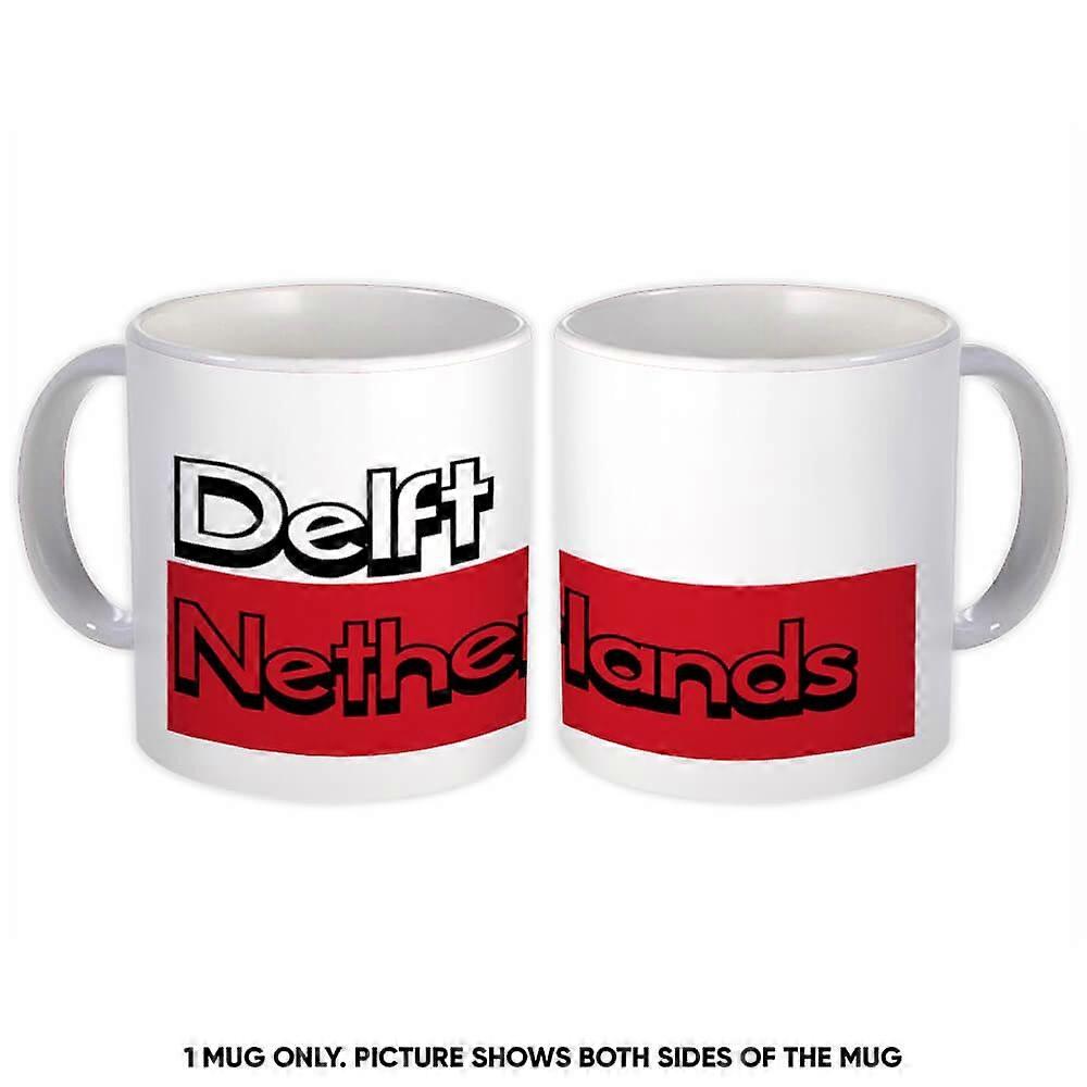 Gift Mug: Delft Netherlands Rectangle