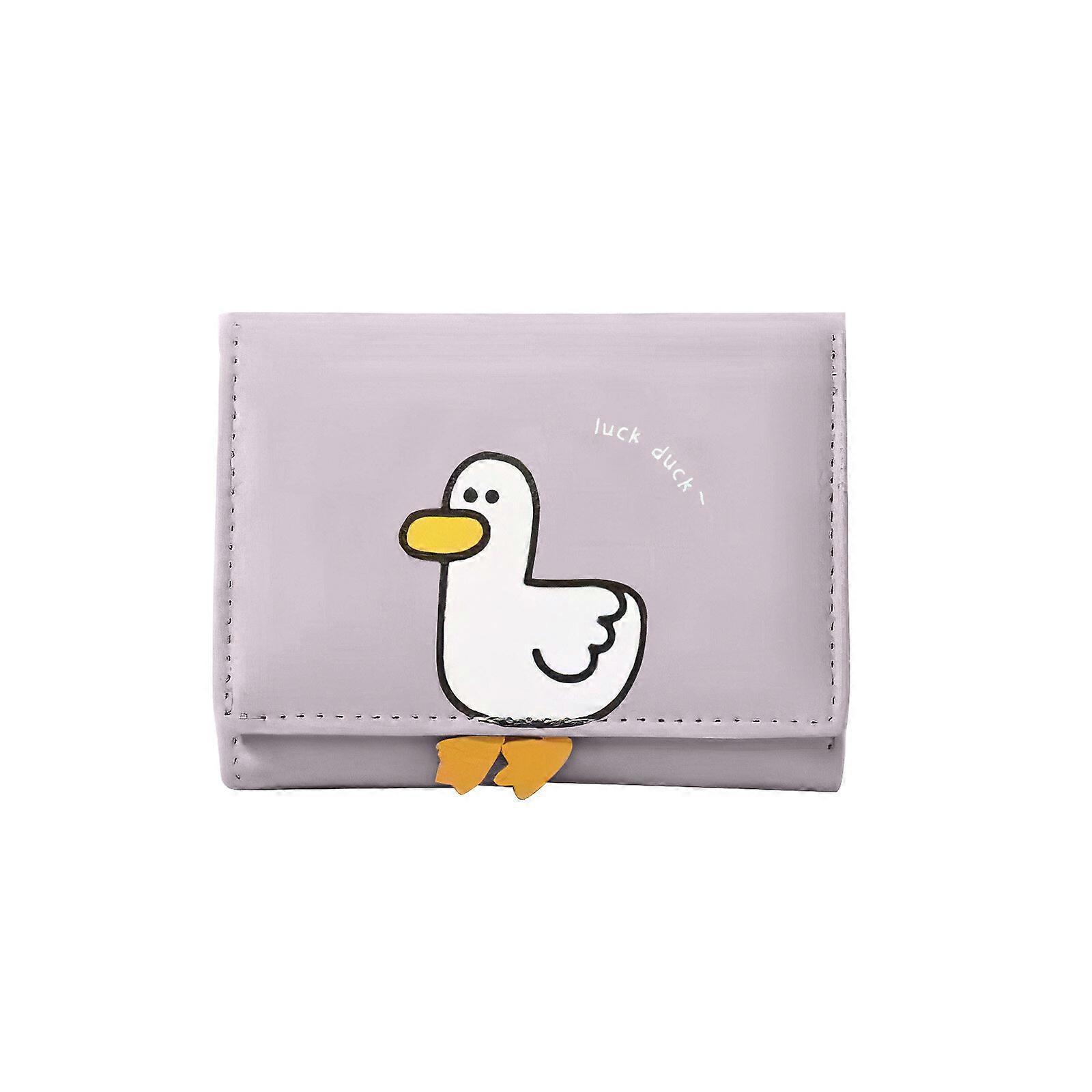 Portofele drăguțe Clip de numerar poșete pentru femei Creative practice PU piele multicolor compact desen animat suport card bancar